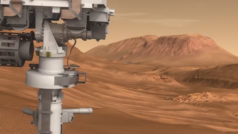 Mars science laboratory rover animation