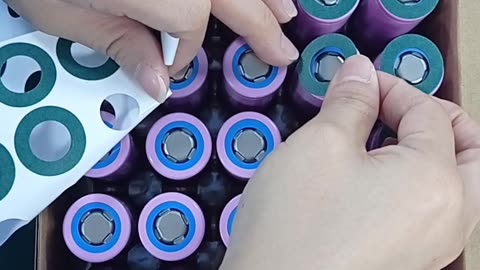 Pasting Barley Paper To The Lithium Battery Cell.