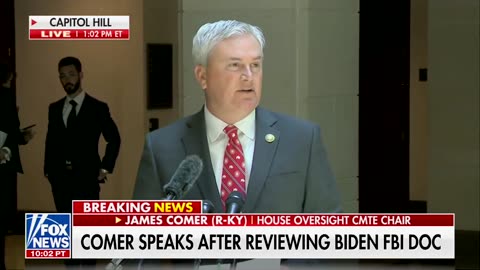 Chairman James Comer: “The FBI again refused to hand over the unclassified record to the custody of the House Oversight Committee, and we will now initiate contempt of Congress hearings this Thursday”