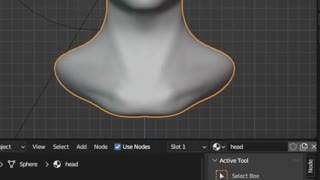 Female Head Vertex Painting in Blender 3D