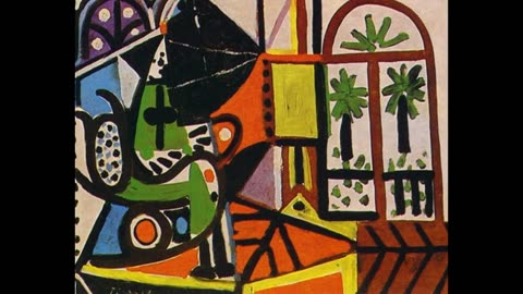 Slideshow of Pablo Picasso's fine art paintings and prints from 1955-1956.