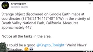Crashed UFO Surrounded By Tanks On Google Maps