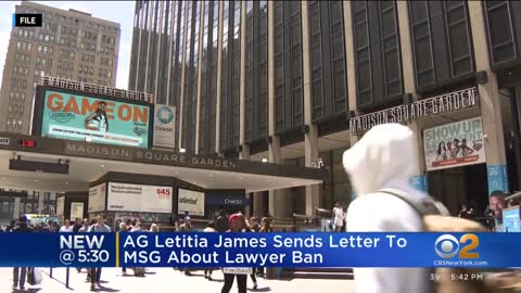 AG Letitia James sends letter to MSG about lawyer ban