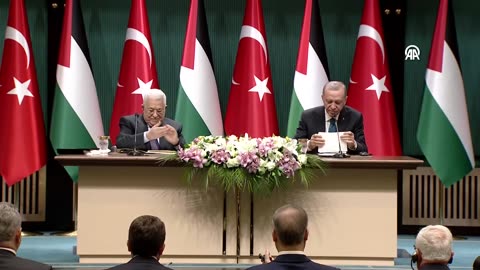 President Erdogan held a joint press conference with Palestinian President Mahmoud Abbas