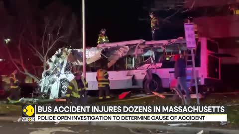 Several people injured as bus crashes near Brandeis University in Waltham