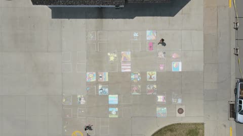 Sidewalk Chalk Art - Manchester, Iowa 6/3/23