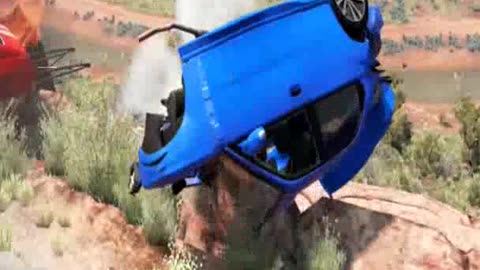 🚗💥 BeamNG Drive High-Speed Downhill Crashes | Epic Car Crashes & Fail Compilation