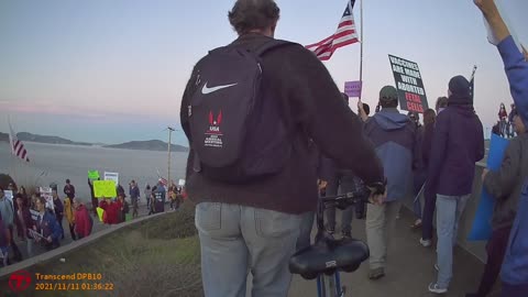 Golden Gate Bridge Rally Against Vaccine Mandates