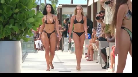 Two more models Slo Mo walk in Blacktape Art Hearts Casting in Miami