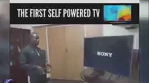 MEN IN AFRICA CREATE SELF POWERING DEVICE THAT POWERS HIS TV