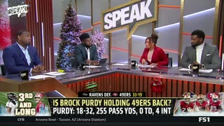 SPEAK Purdy was never good - Acho Analyzes 49ers' Loss to Ravens