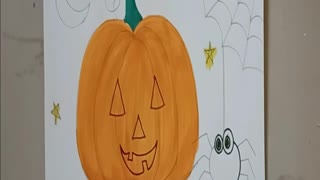 How to Draw Halloween Pumpkin Easy | How to Draw Halloween Pumpkin | Easy Halloween Pumpkin Drawing