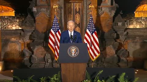 Biden delivers remarks after meeting with Chinese President Xi Jinping