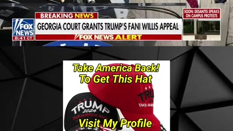 BREAKING‼️Georgia Court Approves Trump’s Appeal To REMOVE Fani Willis~Things Are Going From Bad To Worse For Fani Willis!