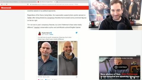 MSM Fact Checks Fetterman "Body Double" Conspiracy - He's Probably Dead