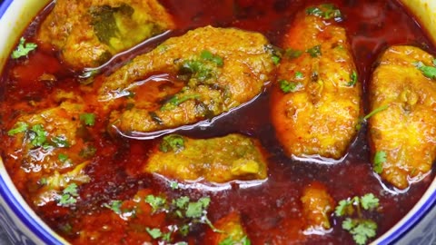 Masala Fish Curry _ Village Style Fish Curry Recipe _ Machli Ka Salan _ Rohu Fish Curry