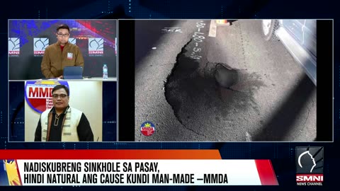 Nadiskubreng sinkhole sa Pasay, hindi natural ang cause kundi man-made —MMDA