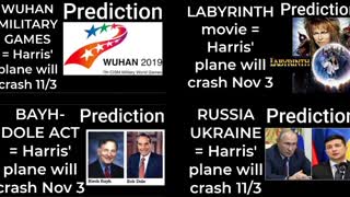 Prediction - LABYRINTH movie = Harris' plane will crash Nov 3