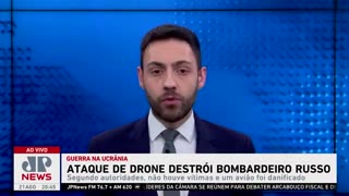 Ataque de drone ucraniano destrói bombardeiro russo