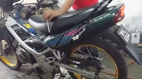 Suzuki RG Sports 110cc Underbones Motorcycle Moped Malaysia Kapchai Original Exhaust Engine Sound