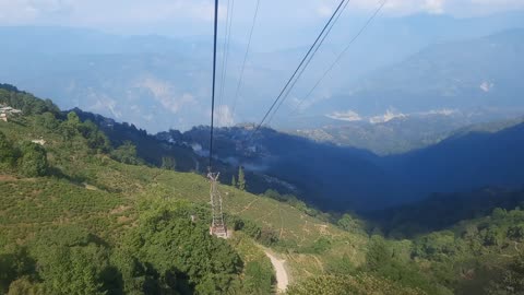 Traveling ropeway, nice scenery...