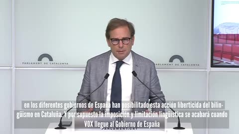 Joan Garriga Doménech: "La imposición del catalán acabará cuando VOX llegue al Gobierno de España"
