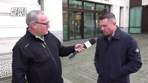 Reporter argues to reveal Tommy Robinson's address during latest trial