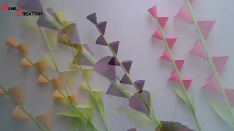 Easy and beautiful paper flower making |