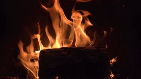 Relaxing Fireplace Sounds - Burning Fireplace & Crackling Fire Sounds 10 min