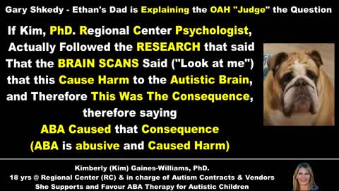 ABA "Therapy" is Abuse for Autistic Children, Look at me program- Regional Center - UnFair Hearing