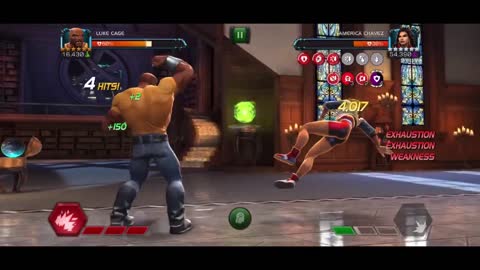 Super Saiyan Luke Cage slaughters Cav Difficulty America Chavez Gameplay