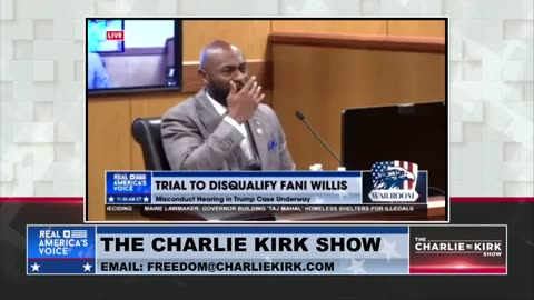 Charlie Kirk Reacts Live to the Fani Willis Hearing