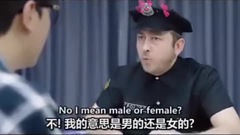 Policeman asking to japanees questions