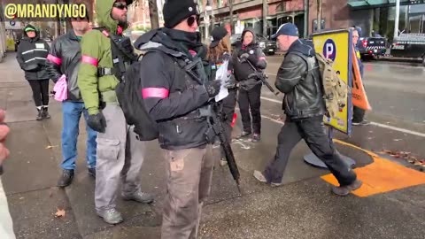 Jan 5 Seattle 2020 1.0 antifa shows up to a conservative event bring guns