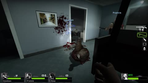 Left 4 Dead 2- perfectly laid down.