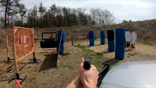 IDPA - Glock 26 Headcam | Defensive shooting from car