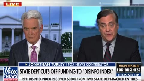 Thanks to Jonathan Turley the state department cuts funding to “disinfo index“