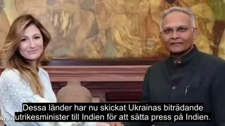 # 745 - Ukrainas bitr. utrikesminister besöker Indien. SVENSKTEXTAD.