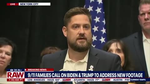 9/11 Families call on Biden and Trump to address new footage (Live NOW Fox - July 2024)
