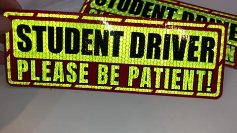 SINGARO Student New Novice Driver Magnet Car Van SUV Truck Vehicle Safety Sign Reflective Exterior
