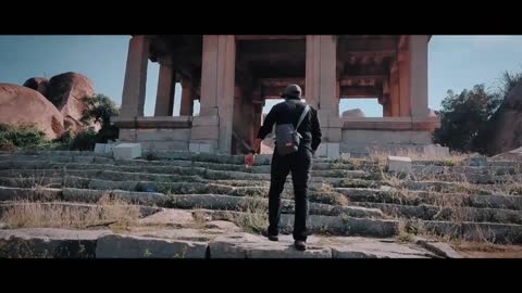Person Shows Temples And People Of Hampi, India While Exploring It With Friend