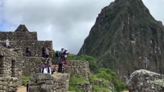 The Inca site of Machu Picchu in Peru reopens to the public