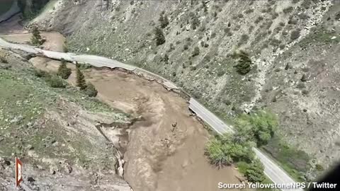 Hazardous Situation Major Flooding Wipes Out Roads in Yellowstone