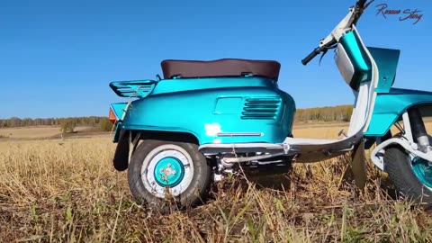 Restoration 1960s Piaggo Vespa Scooter - Little Abandoned Motorcycle -