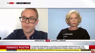 61 Posie Parker makes a fool of baby Shipman.... on Sky News