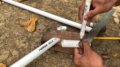 VERY NEAT AND STRONG! You Have To Imitate The Trick To Connect The Water Pipe Without Using An Elbow