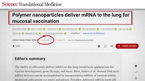 New airborne method of delivery for mRNA vaccines