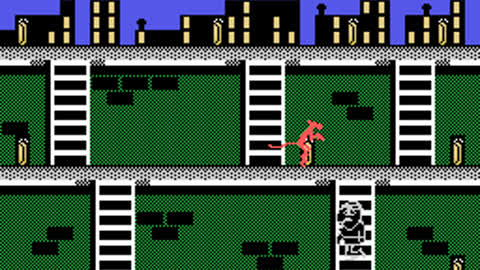 playthrough pink panther on colecovision retro rom from 1983