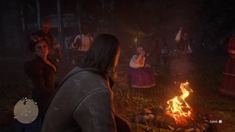 RDR2 walkthough - camp party 2