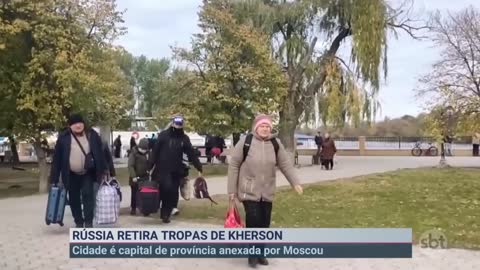 Rússia ordena retirada das tropas de Kherson | SBT Brasil (09/11/22)